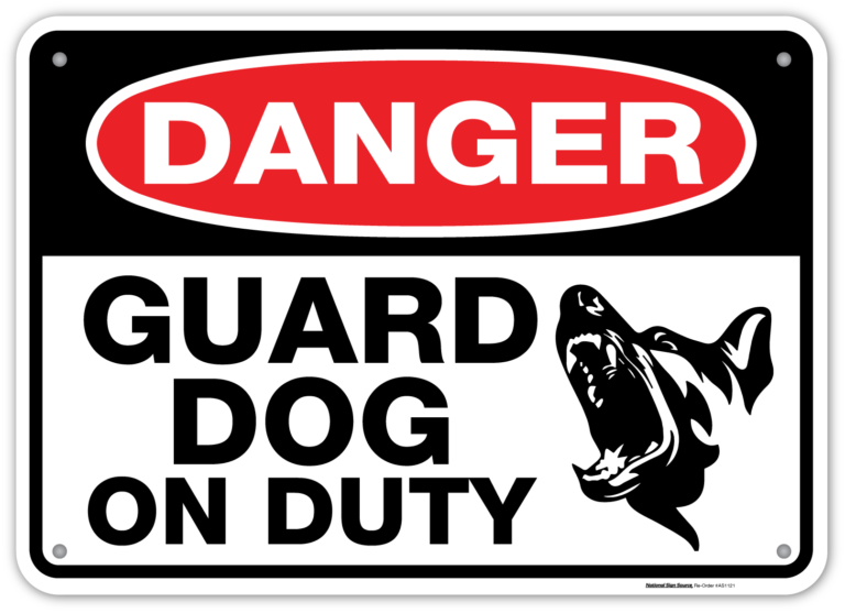 What Type of Sign is a Dogs on Duty Sign